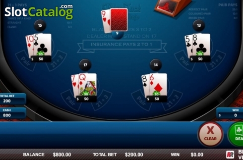 Скрин3. Blackjack Vegas Strip (Red Rake) слот
