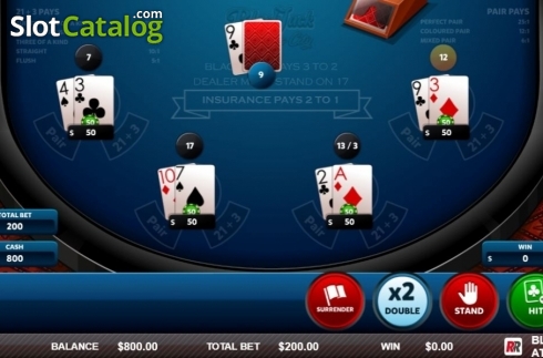 Скрин3. Blackjack Atlantic City (Red Rake) слот