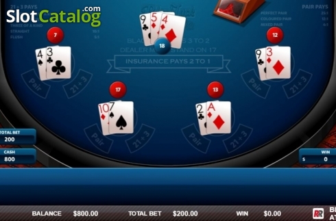 Скрин4. Blackjack Atlantic City (Red Rake) слот