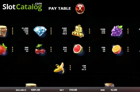 Скрин6. Fruits'n Jars слот