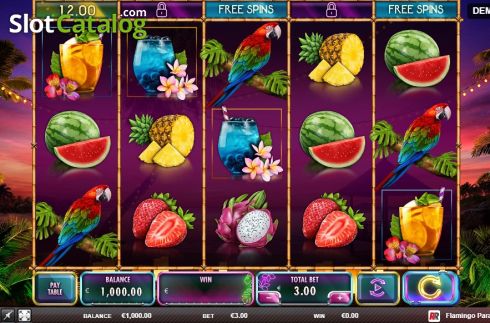 Скрин2. Flamingo Paradise слот