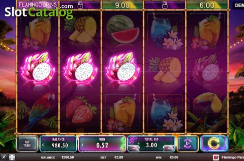 Скрин4. Flamingo Paradise слот