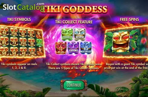 Скрин2. Tiki Goddess слот