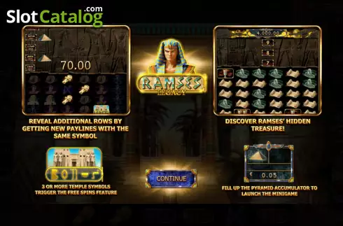 Скрин2. Ramses Legacy слот