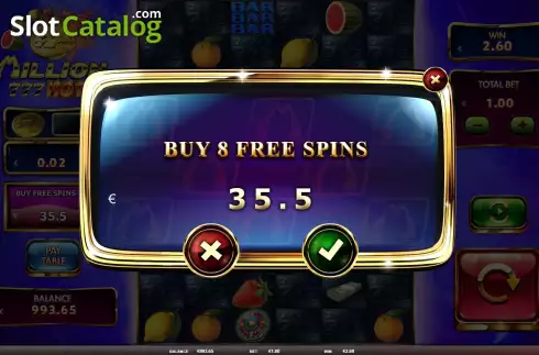 Скрин6. Million 777 Hot слот