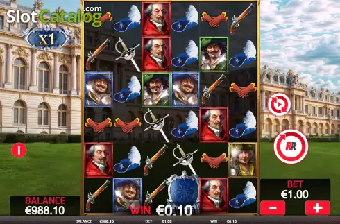 Скрин3. Musketeers 1 Wild for All слот