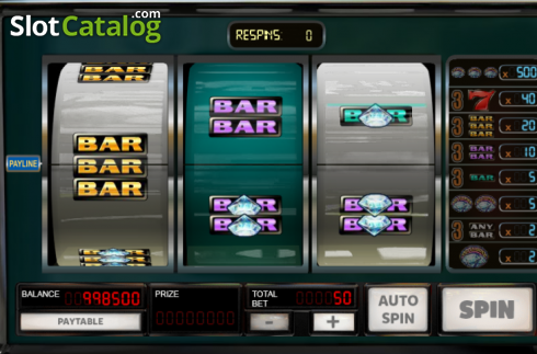 Скрин2. Respins & Diamonds слот
