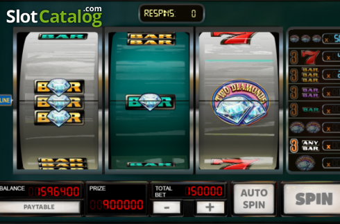 Скрин4. Respins & Diamonds слот