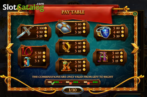 Скрин4. Riches of Camelot слот