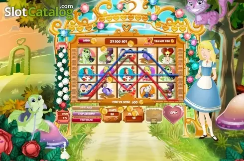 Скрин2. Alice in Wonderland (Red Rake) слот