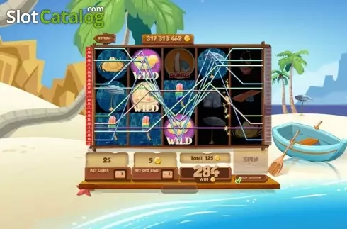 Скрин3. Paradise Beach (Red Rake) слот
