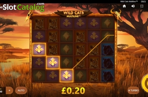 Скрин4. Wild Cats Multiline слот