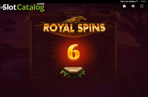 Скрин6. Wild Cats Multiline слот
