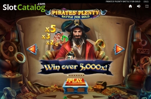 Скрин2. Pirates Plenty Battle for Gold слот