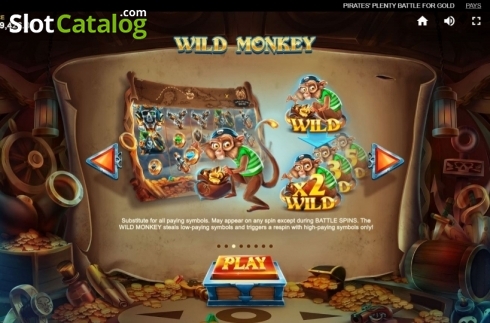 Скрин4. Pirates Plenty Battle for Gold слот