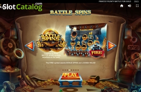 Скрин5. Pirates Plenty Battle for Gold слот