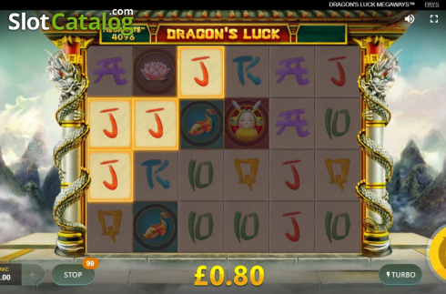 Скрин3. Dragon's Luck Megaways слот