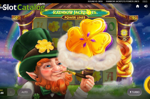 Скрин6. Rainbow Jackpots Power Lines слот