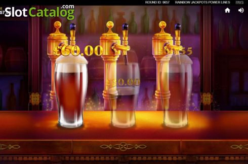 Скрин5. Rainbow Jackpots Power Lines слот