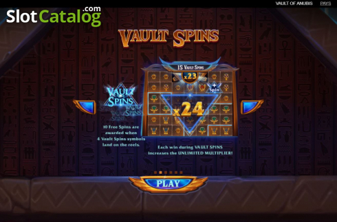 Скрин3. Vault of Anubis слот