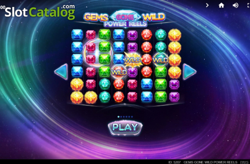 Скрин2. Gems Gone Wild Power Reels слот