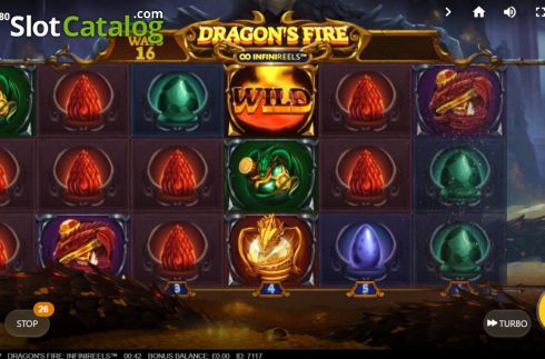 Скрин2. Dragons Fire Infinireels слот
