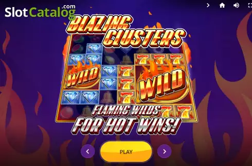 Скрин2. Blazing Clusters слот