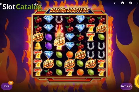 Скрин3. Blazing Clusters слот