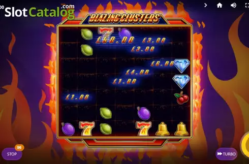 Скрин5. Blazing Clusters слот