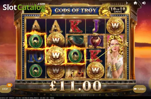 Скрин4. Gods of Troy слот