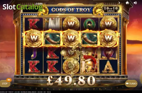 Скрин5. Gods of Troy слот