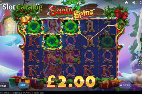 Скрин4. Santa Spins (Red Tiger) слот