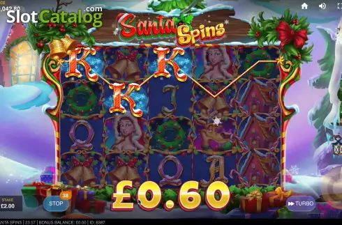 Скрин5. Santa Spins (Red Tiger) слот