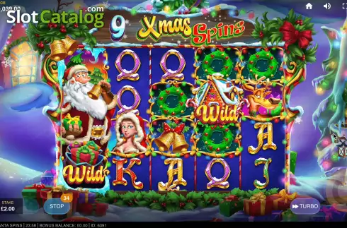 Скрин8. Santa Spins (Red Tiger) слот