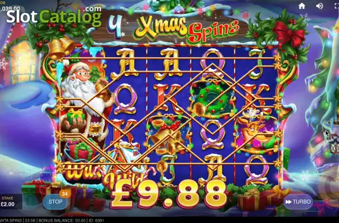 Скрин9. Santa Spins (Red Tiger) слот