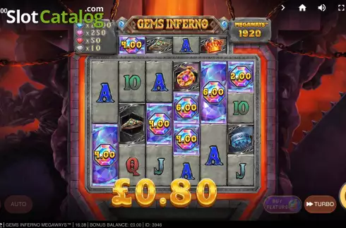 Скрин5. Gems Inferno Megaways слот