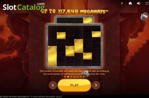 Скрин9. Gems Inferno Megaways слот