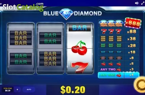 Скрин4. Blue Diamond (Red Tiger) слот