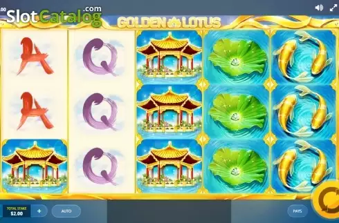 Скрин2. Golden Lotus (Red Tiger) слот