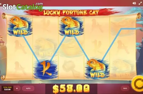 Скрин4. Lucky Fortune Cat (Red Tiger) слот
