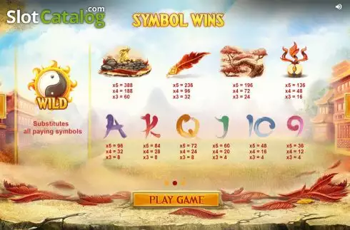 Скрин7. Phoenix (Red Tiger) слот