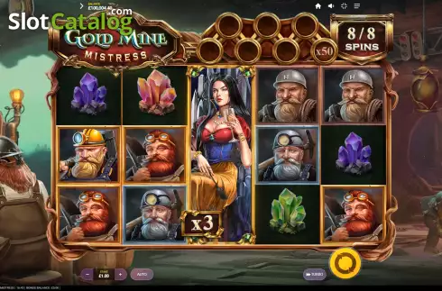 Скрин2. Gold Mine Mistress слот