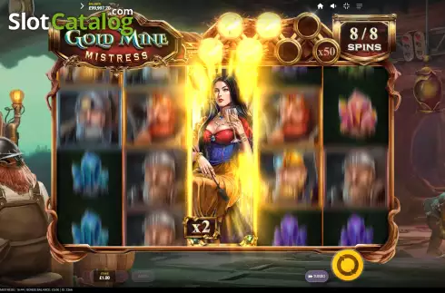 Скрин7. Gold Mine Mistress слот