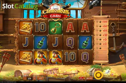 Скрин2. Cannonball Cash слот