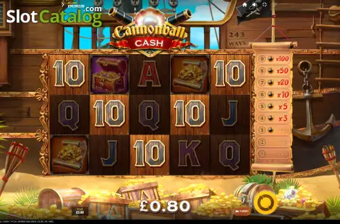 Скрин3. Cannonball Cash слот