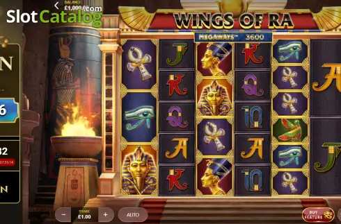 Скрин2. Wings of Ra Megaways слот