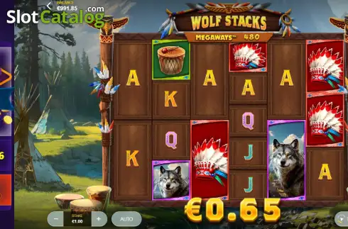Скрин3. Wolf Stacks Megaways слот