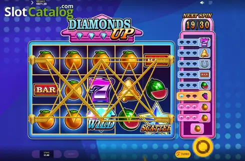 Скрин7. Diamonds Up слот