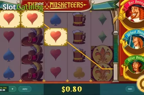 Скрин3. Three Musketeers (Red Tiger) слот