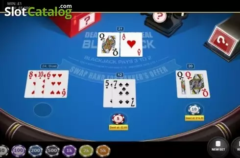 Скрин4. Deal Or No Deal Blackjack слот